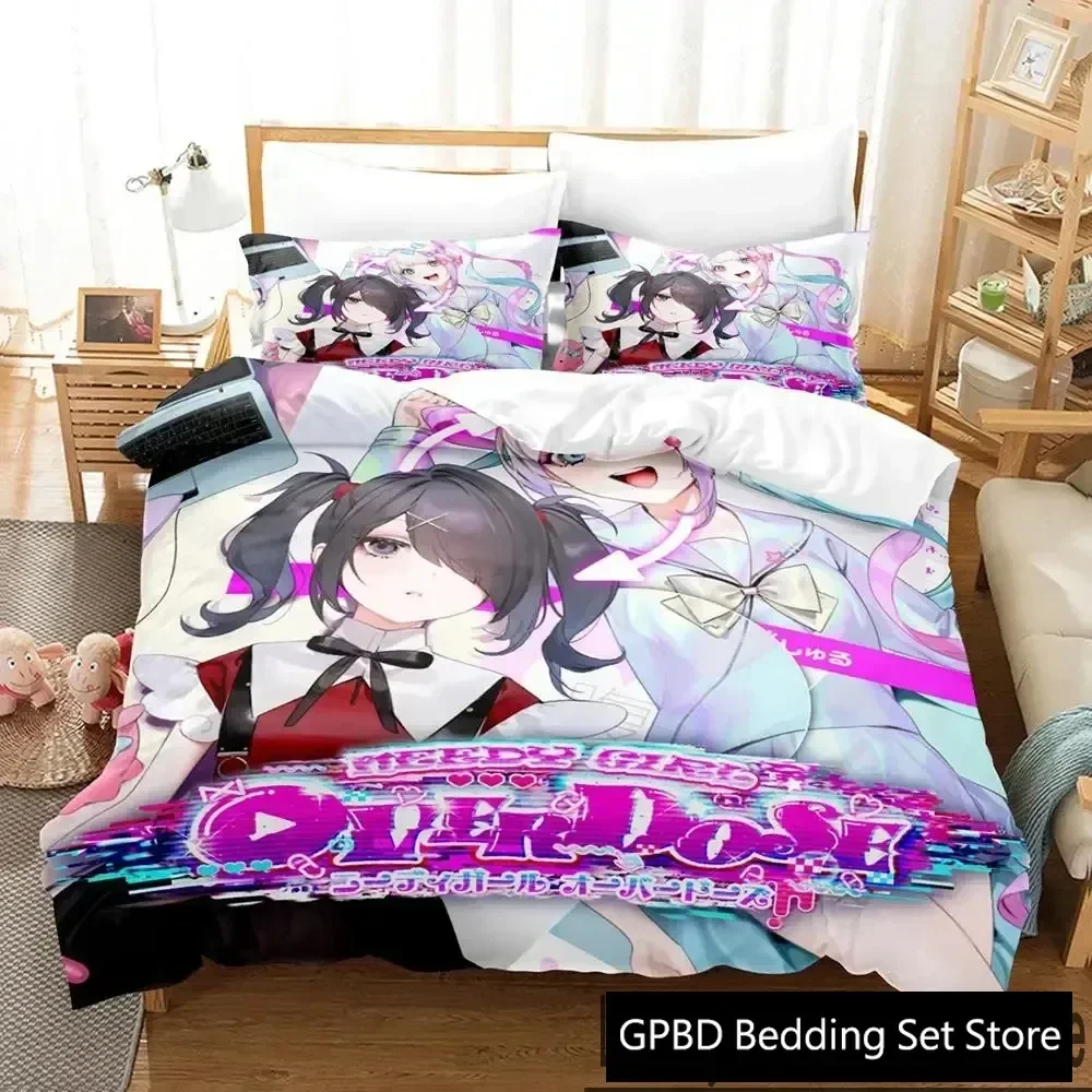 Needy Streamer Overload Anime Supplies Set Duvet Cover Set Bedding Sets Adults Bed Pillowcases No Filling Luxury Birthday Gifts