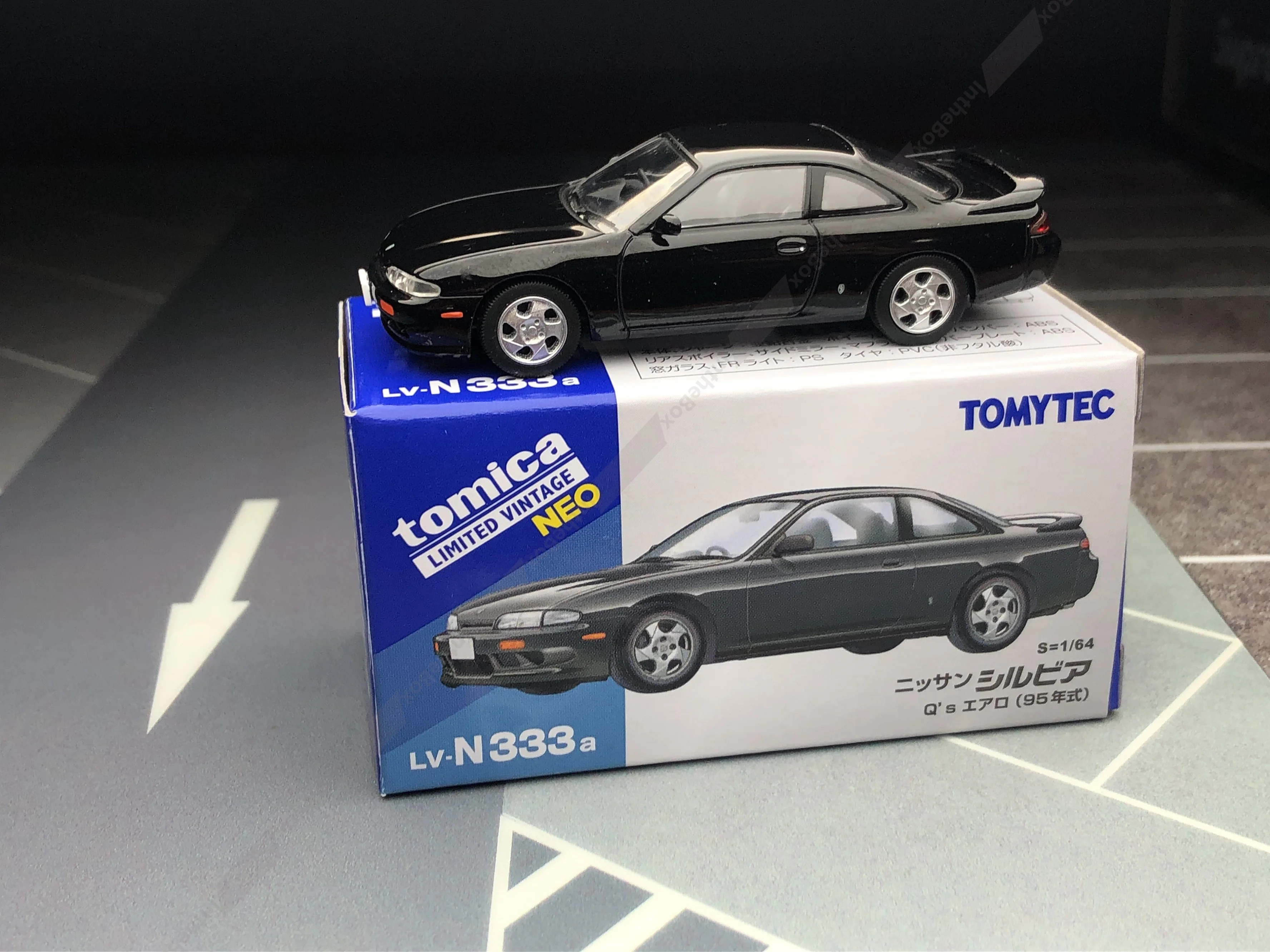 Tomica Limited Vintage Neo Tomytec LV-N333a Silvia Q's Aero Diecast Model Car Collection Limited Edition Hobby Toys