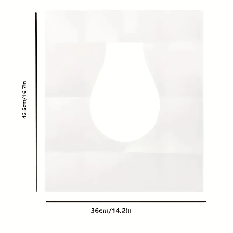 20/50pcs Disposable Toilet Mat Thickened, Toilet Toilet Cover Cushion Paper, Portable Travel, Guest Room Extended Toilet Cover