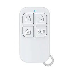 Topvico 433MHz Remote Controller Wireless Portable 4 Buttons Keychain For WIFI GSM PSTN Home Security Burglar Alarm System