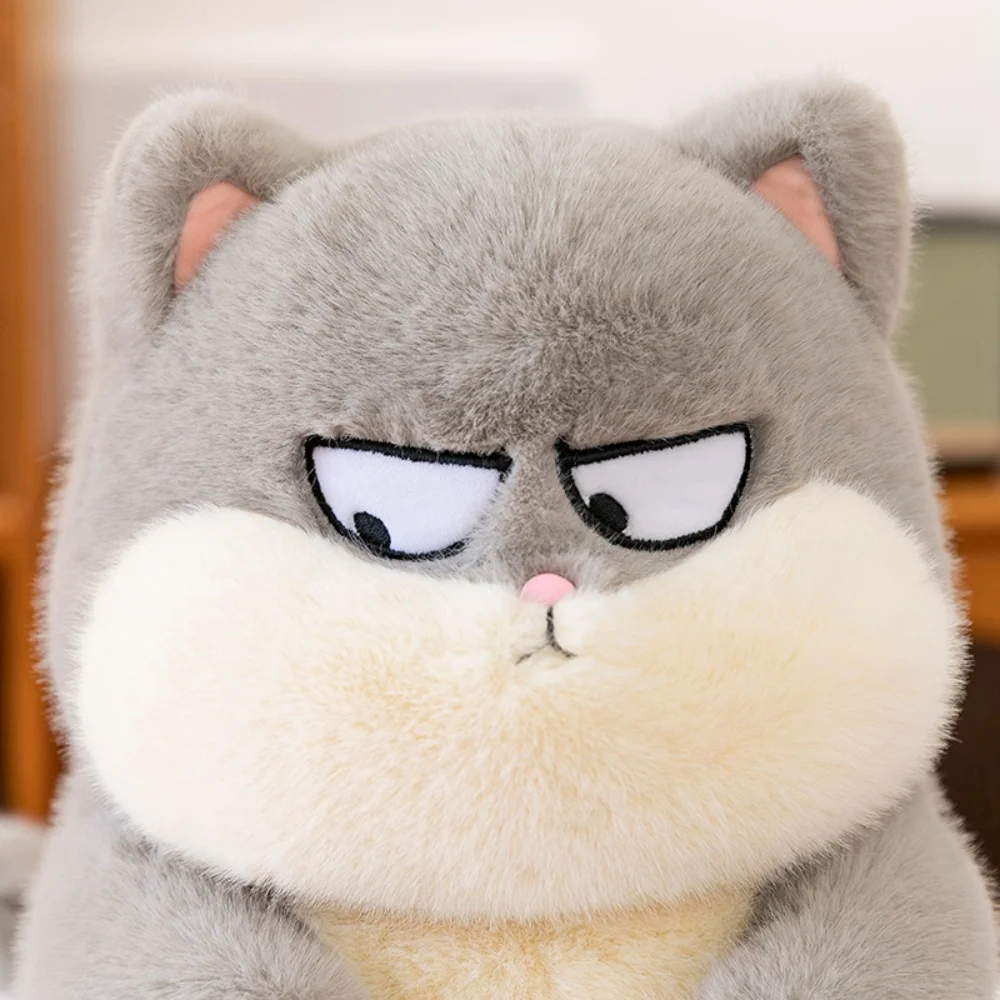 

Cute Funny Expression Cat Plush Toy Soft Fluffy Handmade Cat Stuffed Animal Doll Pillow Home Decor Birthday Xmas Gift