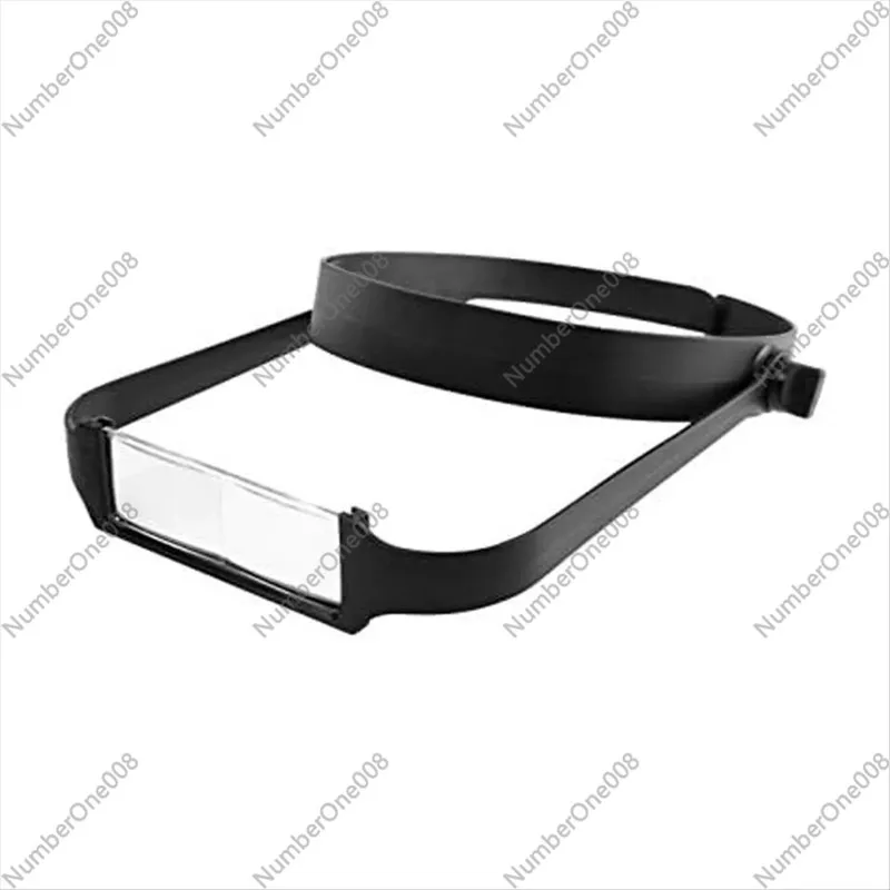 Slimline Headband Magnifier with 4 Lenses, Assisted Repair of Head-Mounted Reading Magnifying Glass