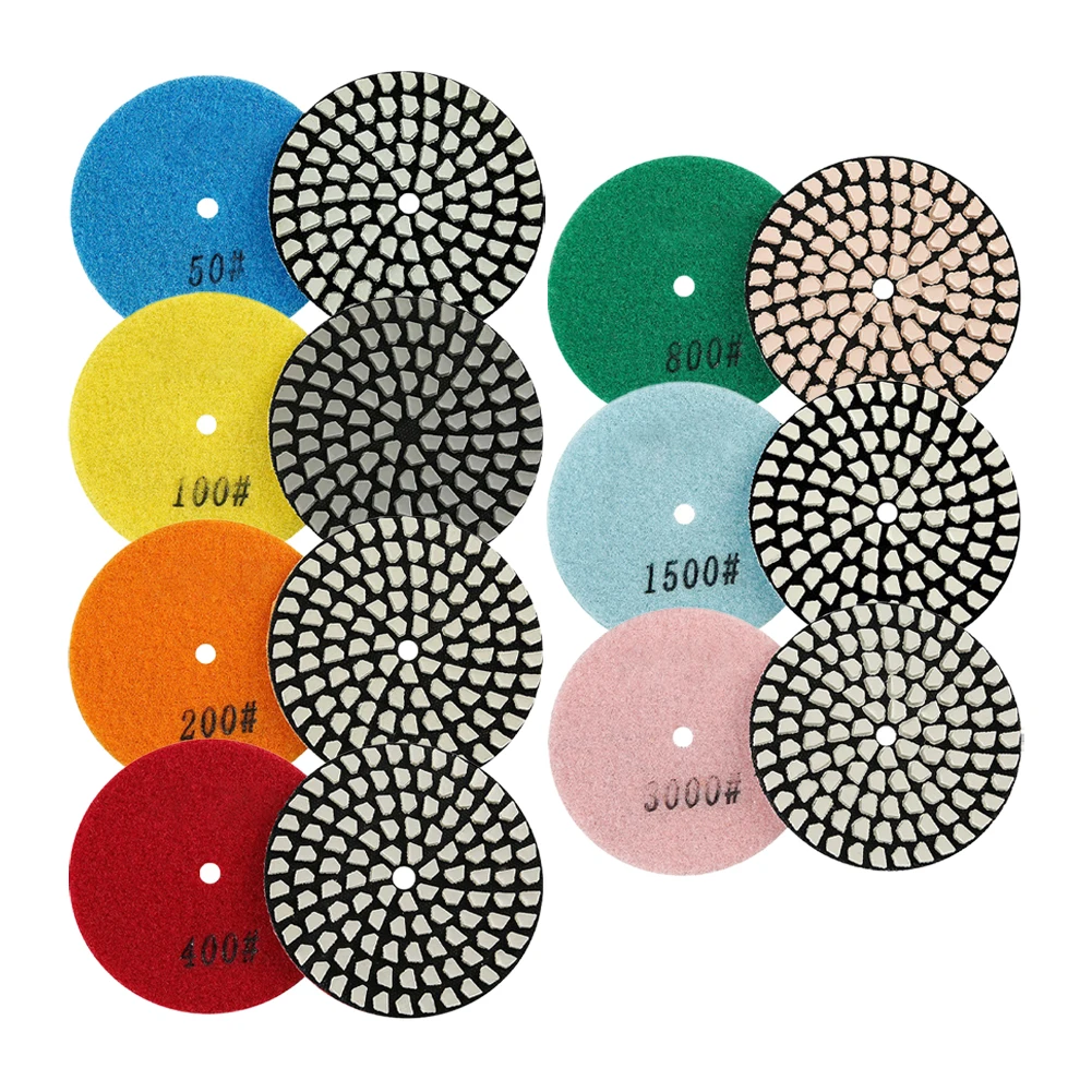 

1pc 4 Inch 100mm Dry Polishing Pad Sanding Discs Grinding Wheel For Marble Granite Stone Tile Concrete Polishing Grinding Discs