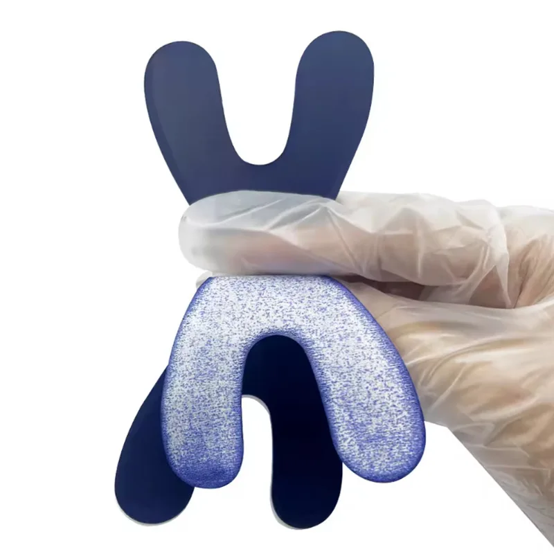 Imagen 5: Consumibles desechables para el cuidado bucal Dental, papel para morder en forma de U, papel para morder de doble cara en forma de caballo