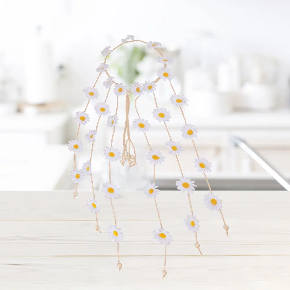 

Белая регулируемая тканевая повязка на голову с цветами подсолнуха, элегантный головной убор с множеством цветов для невесты, свадьбы, выпускного вечера, вечеринки