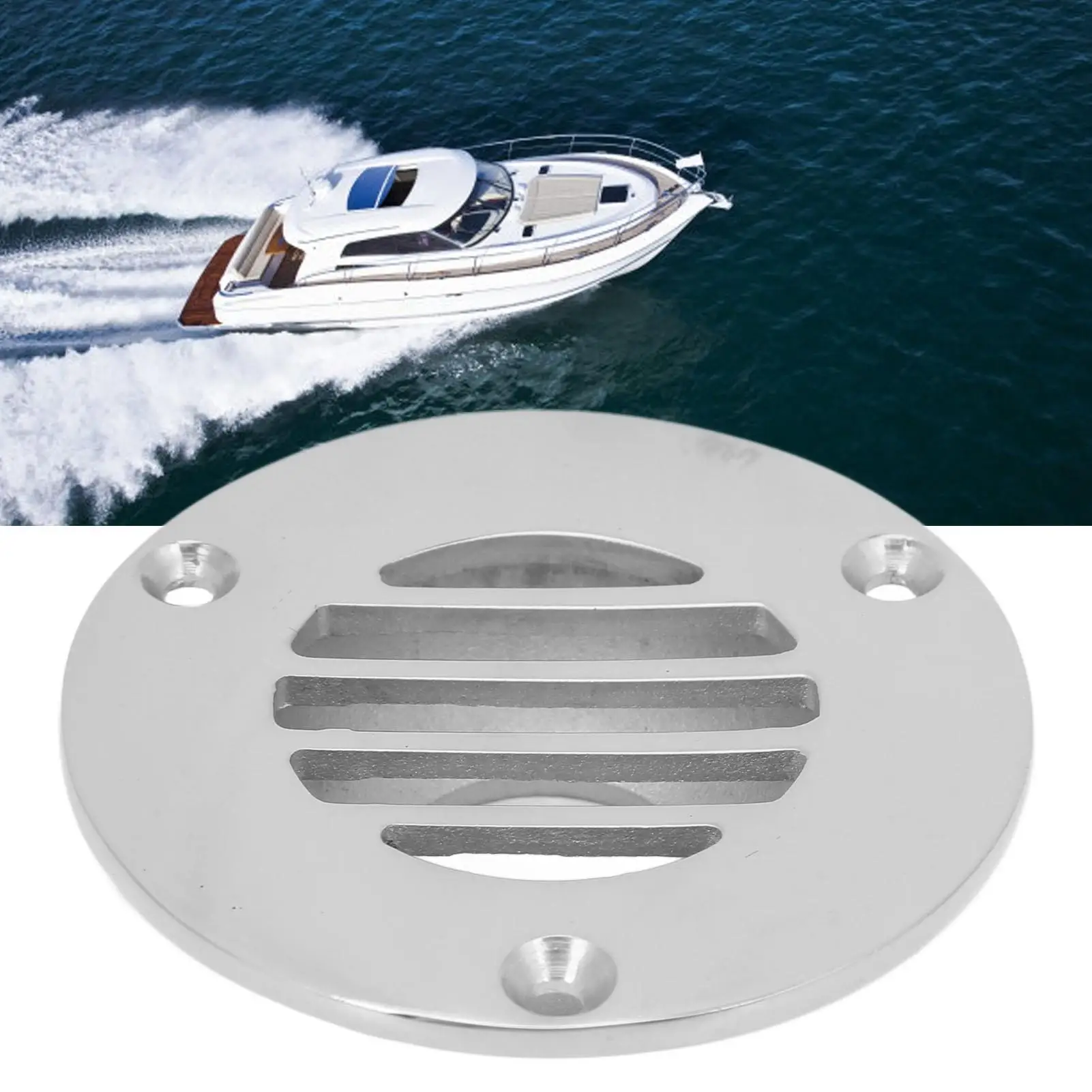 Polished Marine Deck Drain for yachts | Boat Floor Drain Accessory