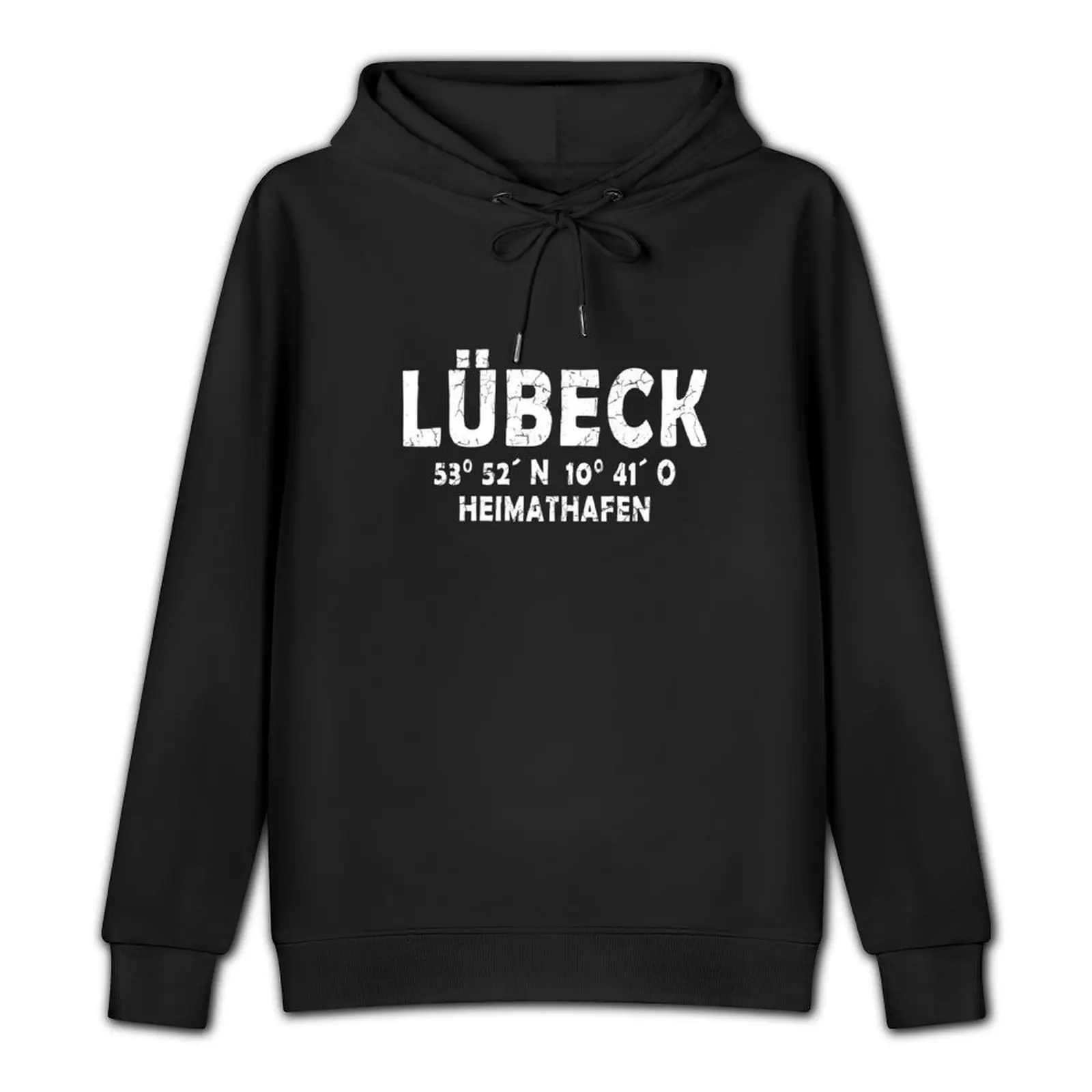 Lübeck home port Pullover Hoodie men's sweat-shirt men wear men's clothes men clothing oversized hoodie