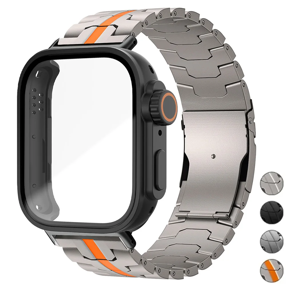 Stainless Steel Band+CaseFor Huawei Watch Fit 4/4 Pro  Strap Metal Bracelet Change to Ultra PC Cover Wristband For Huawei Fit3