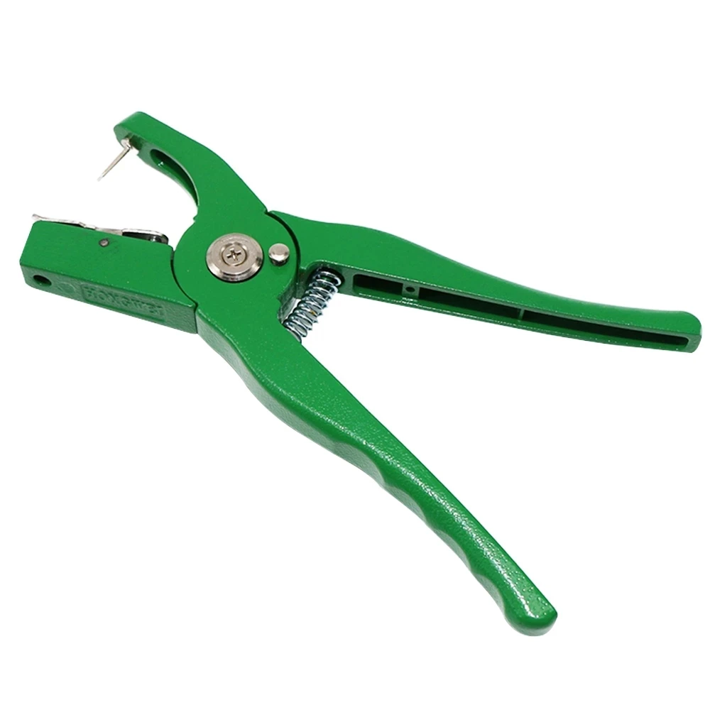 1Pcs Animal Ear Tag Pliers Control Device Green Metal Ear Thorn Clamp Swine Cow Sheep Rabbit Identification Tool Hole Puncher