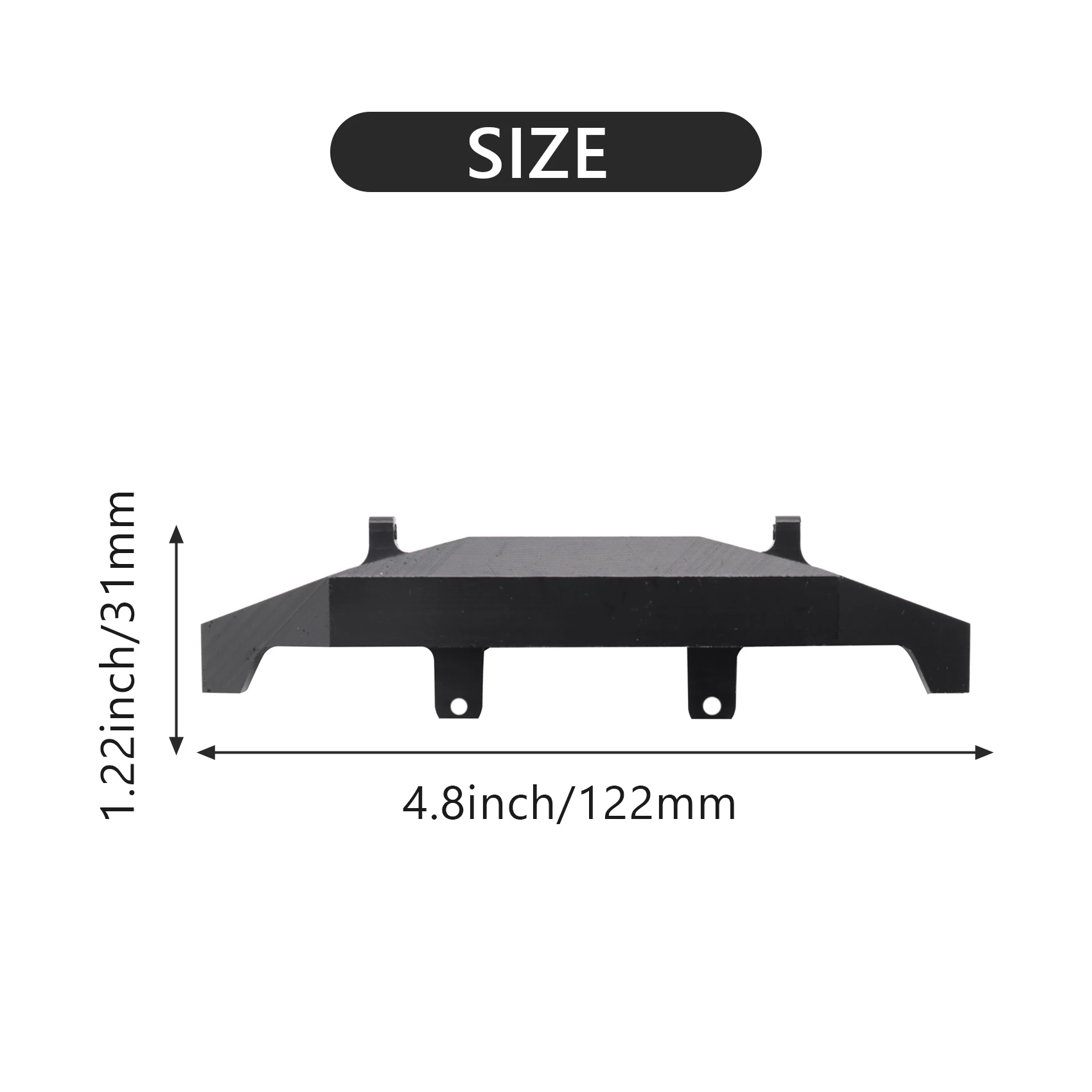 กันชนหน้าโลหะ C24-1 C14 C24รถ WPL 1/2 mobil RC อุปกรณ์เสริมสำหรับรถบรรทุก4X4และตีนตะขาบสีดำ