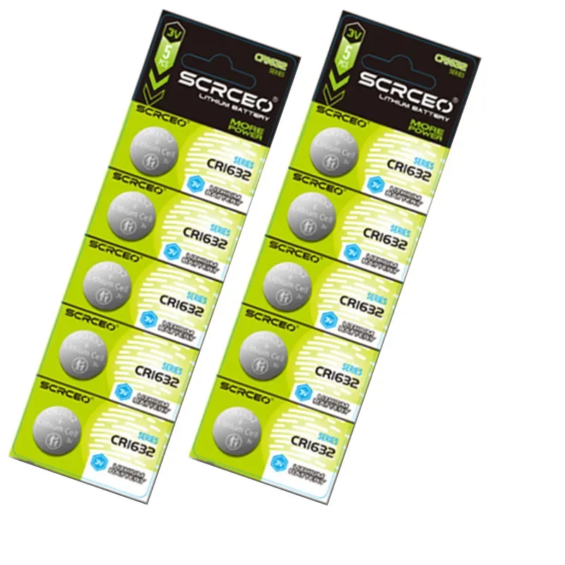 

Wholesal 5PCS CR1632 CR 1632 DL1632 BR1632 LM1632 ECR1632 3 Lithium Button Battery 3V Coin Cells Batteries For Watch Remote Key