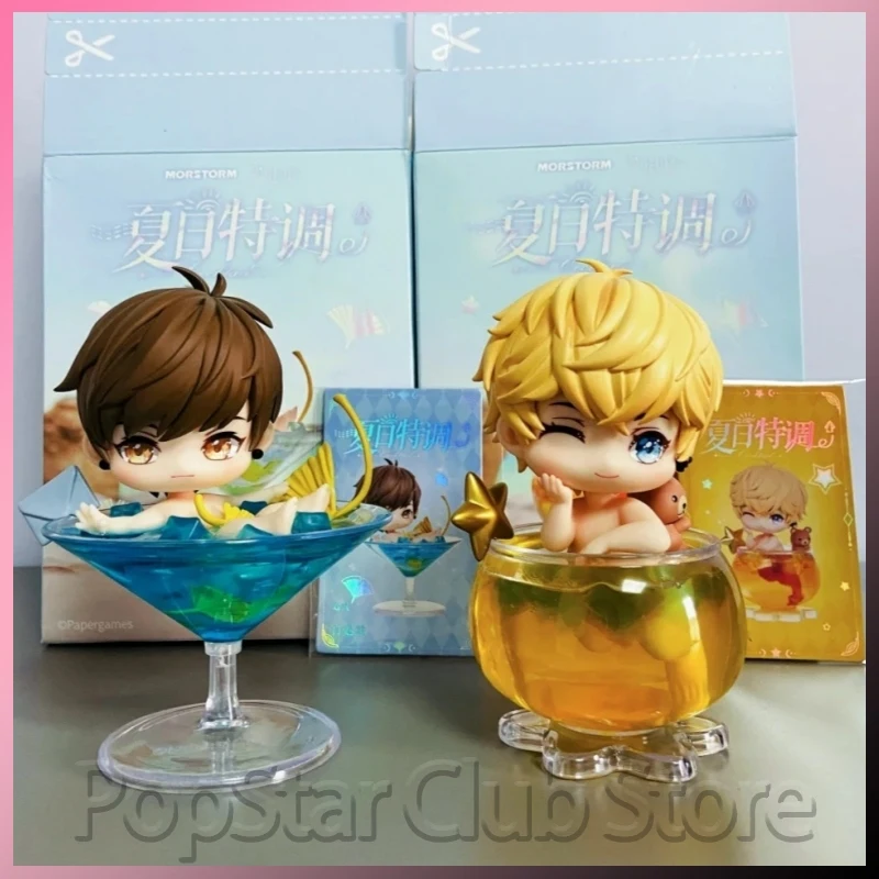 

Official Mr. Love Queen'S Choice Summer Special Cocktail Series Game Cute Chibi Victor Kiro Gavin Figurine Desktop Decor Collect