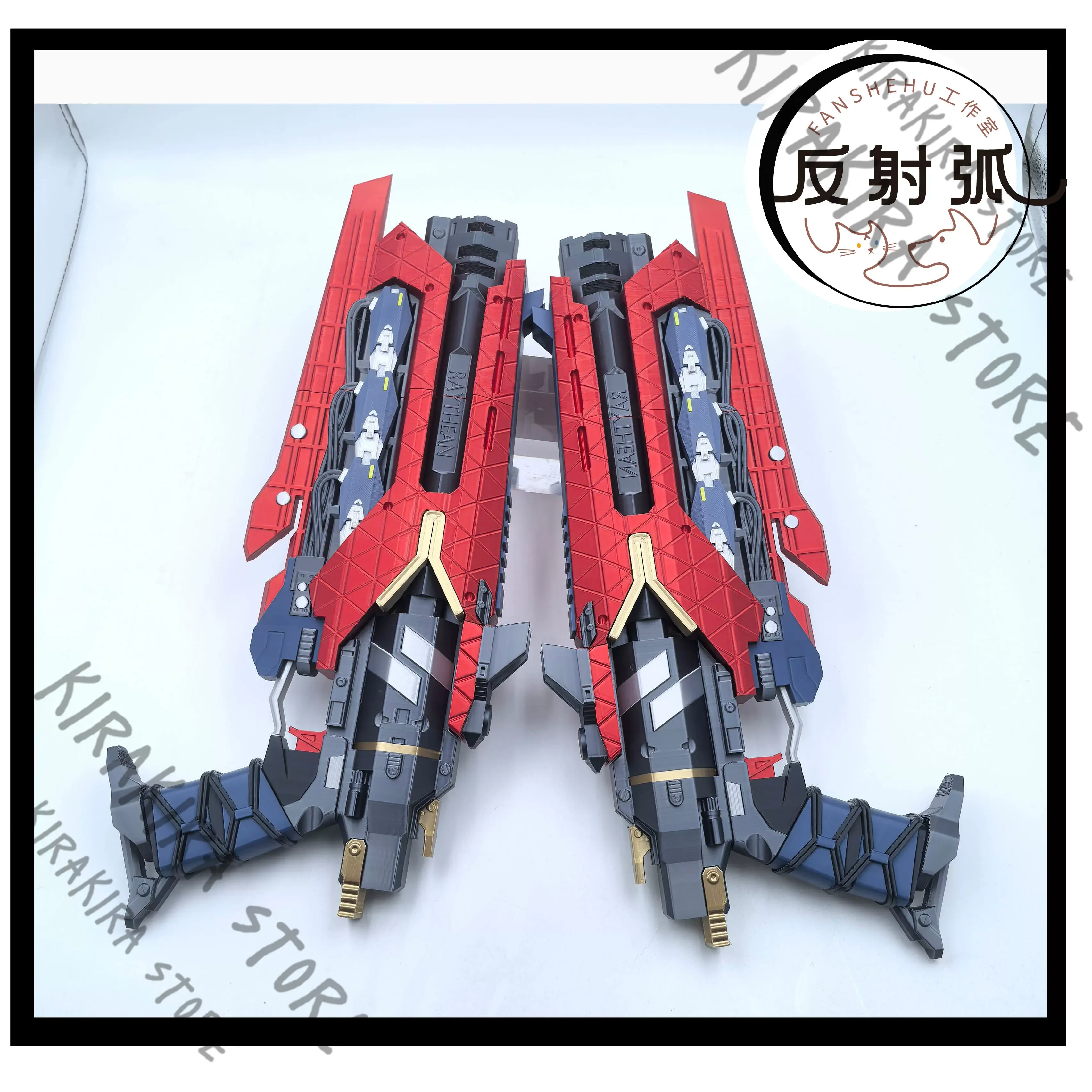 

Arknights: Endfield Wulfgard 45cm Cosplay Costume Two Guns Prop Equipment 3D Printing Ornament Mascot Comic-con Figurine Fitting