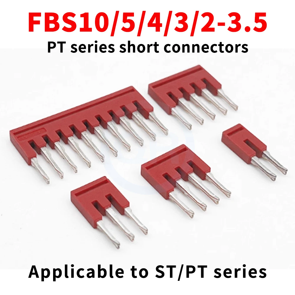 10 PCS FBS10-3.5 Center Short-circuit Strip PT1.5/S Connection Strip for Spring Terminal Block Plug-in Bridge