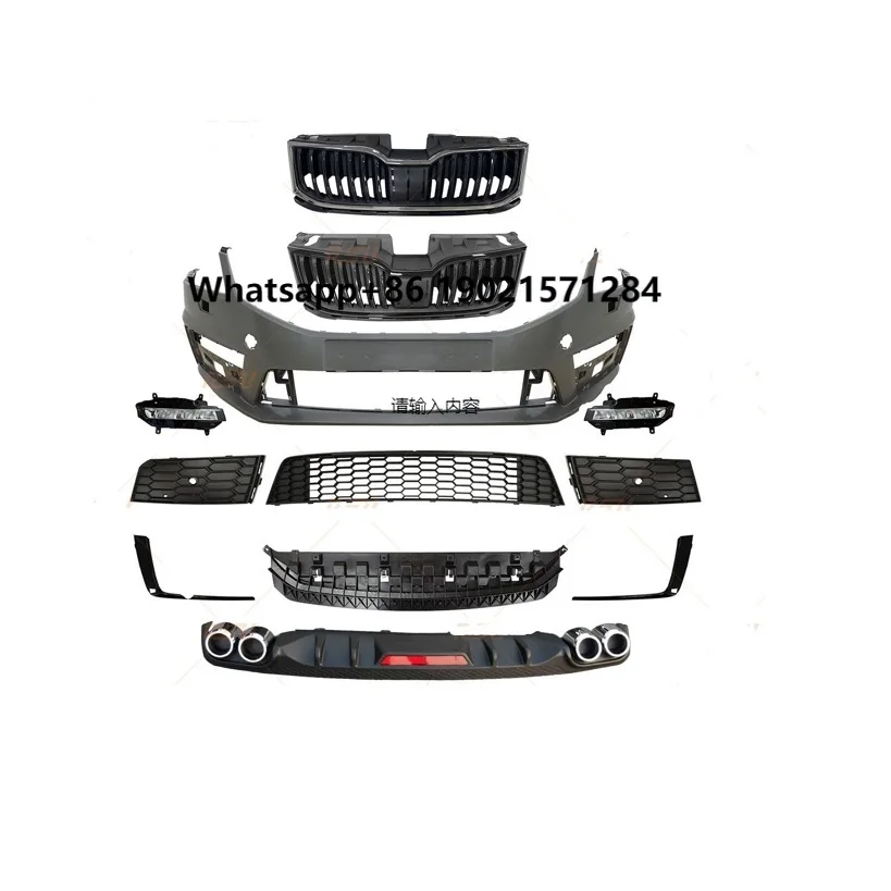 

Car Modified Accessories Auto Body Parts Front Bumper Assy Car Bumpers for Octavia 17-19