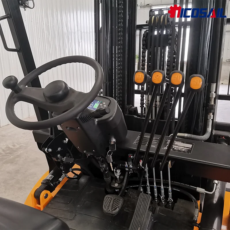شحن مجاني 4x4 رافعة شوكية ديزل 3 طن 3.5 طن 4 طن 5 طن فاخر CE ISO EPA Eur5 محرك أسعار الرافعة الشوكية التضاريس الخام