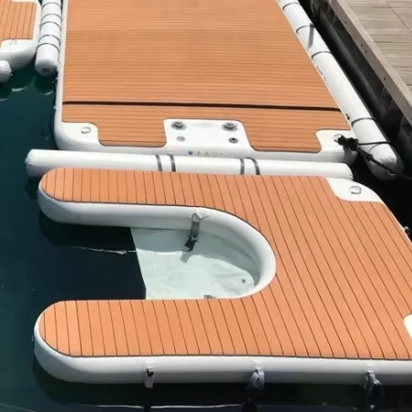

Drop Stitch Floating Pontoon Water Jet Ski Dock Inflatable Yacht Island C Dock