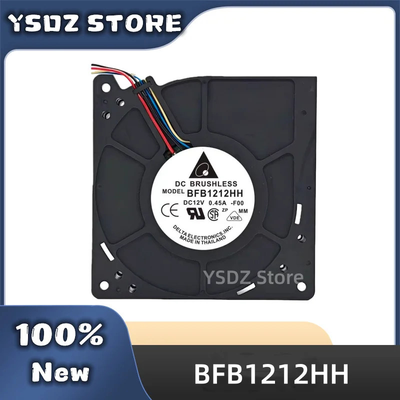 100%New BFB1212HH 2/3/4-wire 12CM DC12V 1.65A for Delta Cooling fan in stock Fast Shipping