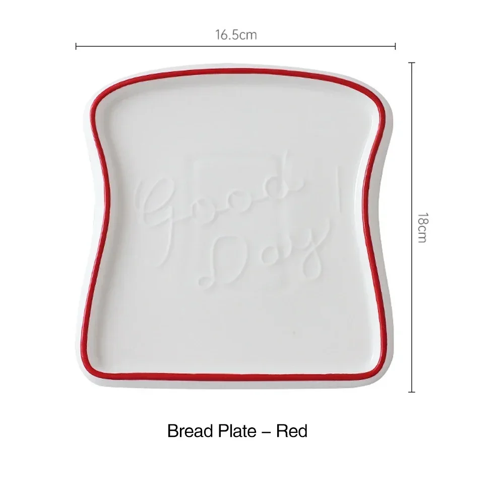JX-shaped ceramic breakfast, toast creative dishes, fruit salads, snacks, rock climbing, household supplies