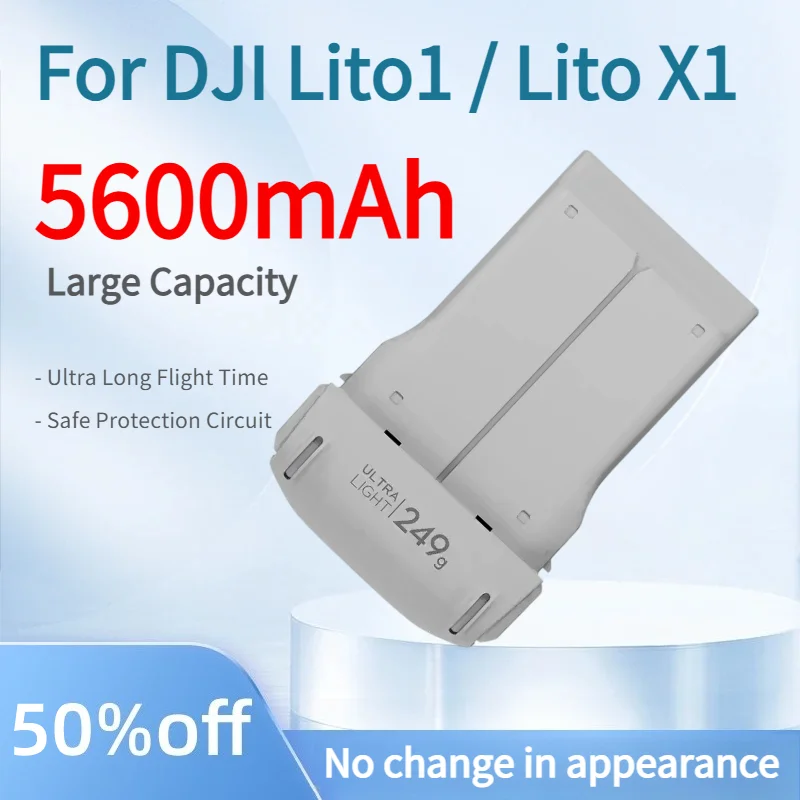 For DJI Lito1 Lito X1 Drone Battery 5600mAh Solid State Flight Battery High Capacity Long Endurance Replacement Battery