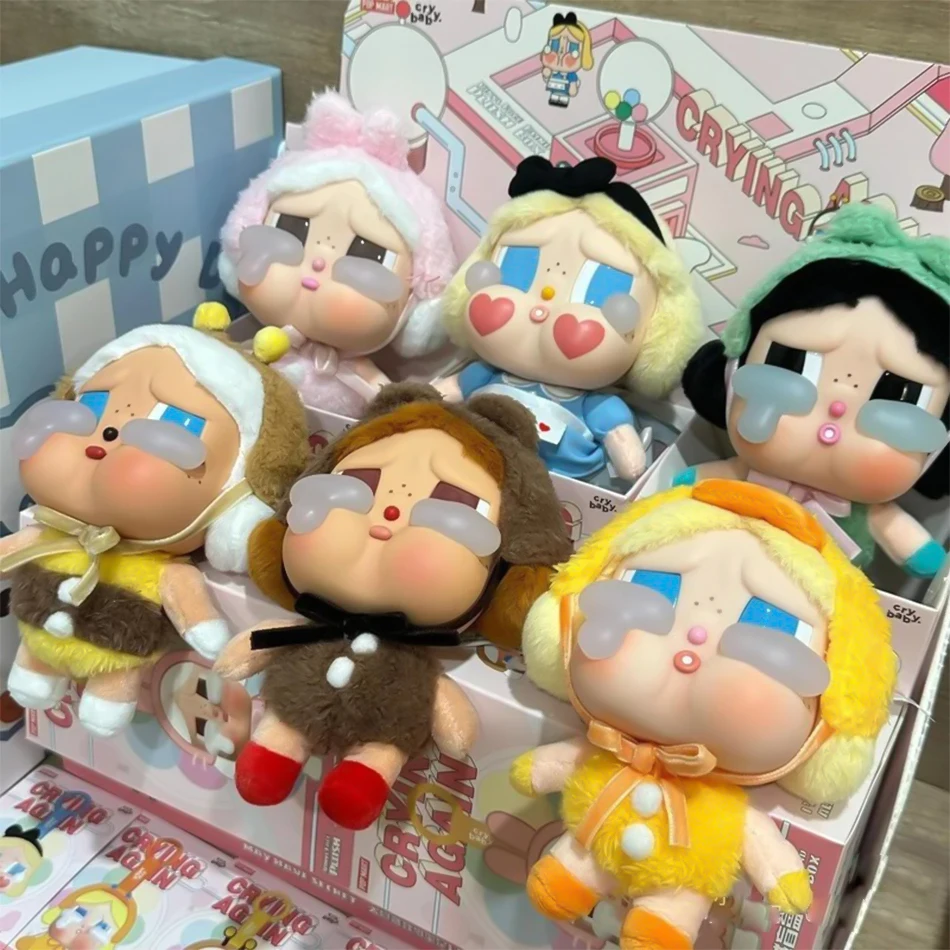 

POPMART CRYBABY CRYING AGAIN Series Vinyl Blind Box Toys Kawaii Anime Action Figure Caixa Caja Surprise Mystery Box Dolls Girls