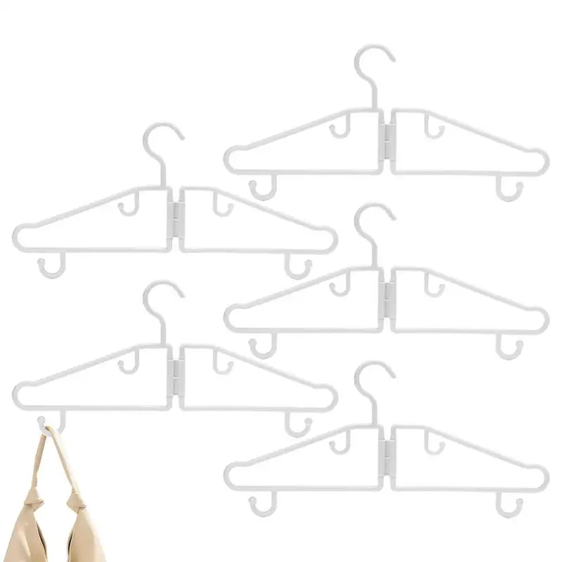 

Foldable Travel Hangers 5Pcs Clothing Hangers Laundry Hanger Shirt Hangers Portable Closet Hanger For Coats Suits Dress Clothes