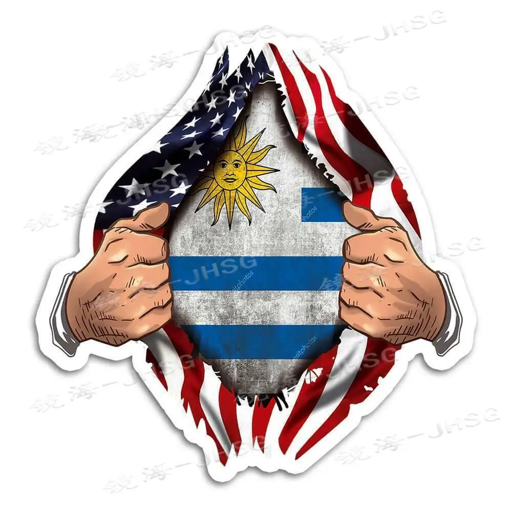 

Gift Sticker: Uruguayan Flag, United States Chest, Uruguayan Foreigners, Country-