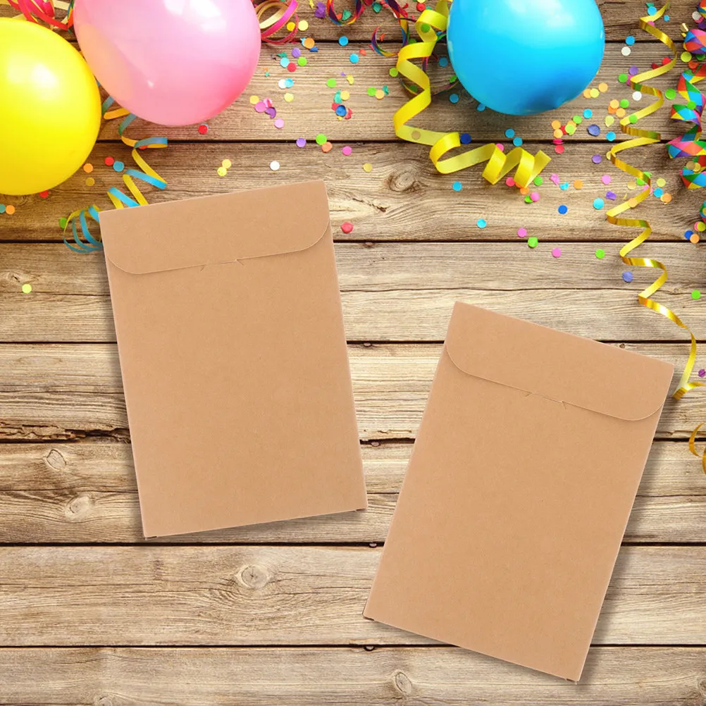 

100 шт. бумажных пакетов из крафт-бумаги, конверты для хранения CD/DVD, защитные бумажные чехлы для CD, чехлы для хранения DVD, коробки для карт памяти