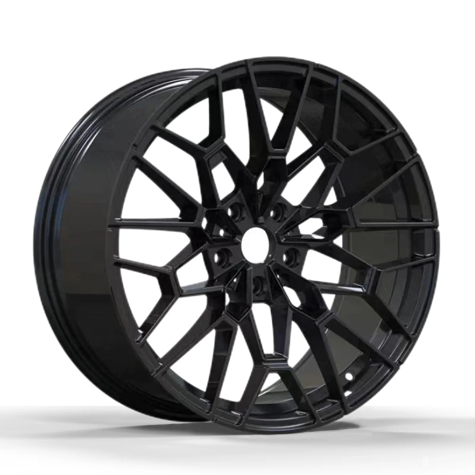 

Satin Black Gloss Black Flat Black 19x8 19x9 5x112 5x120 Alloy Rims