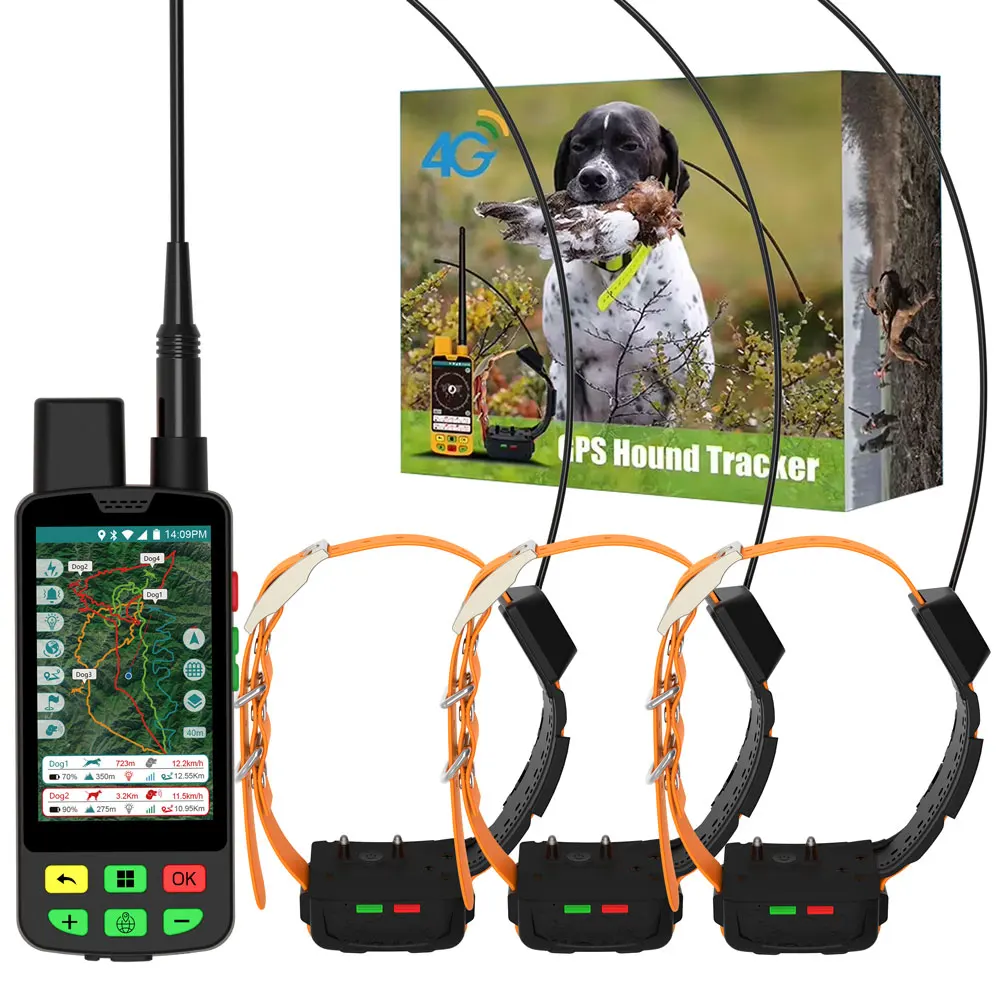 Eseek Health Collar Pet Next-Gen Biometric Vital Analytics for Multi-Pets 4G/GPRS Network Anti-Lost Function