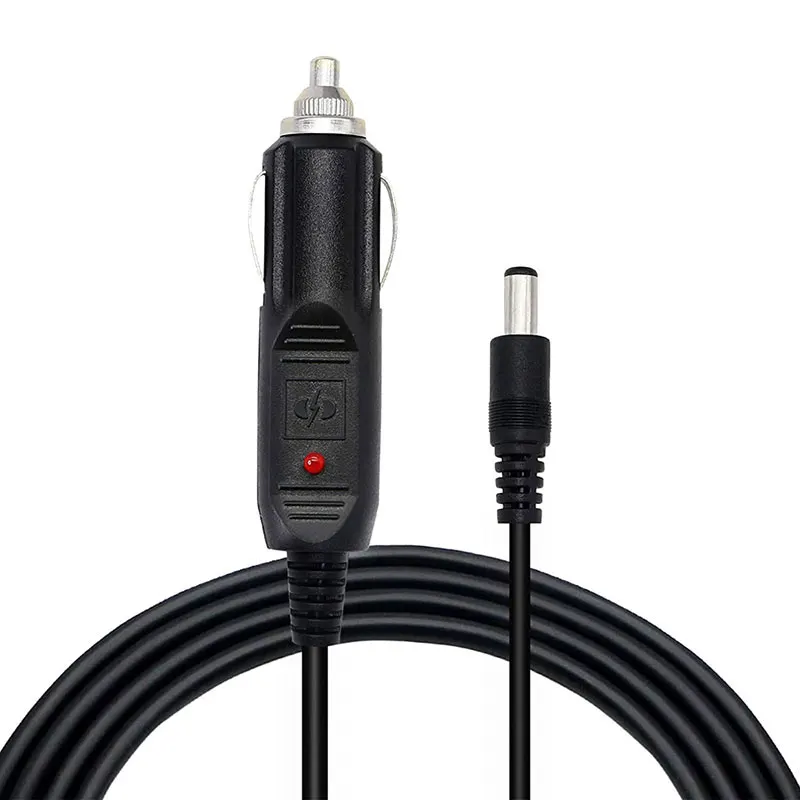 1.5m/5FT 12V 24V Car Cigarette Lighter to DC5521 Male Adapter Cable for Car DVR/Bluetooth Speakers/Camera/GPS/Laptop Etc.