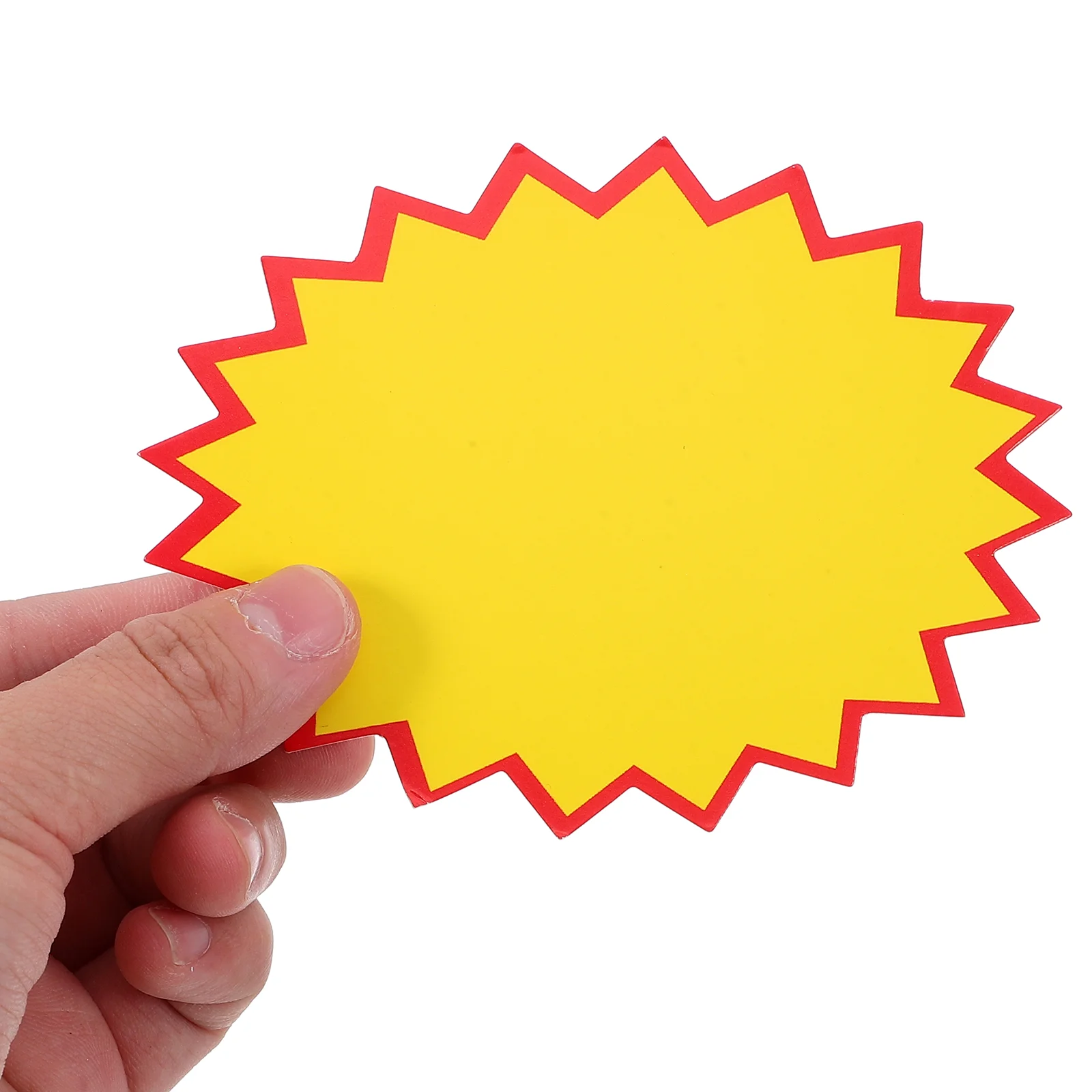 100Pcs 11x6cm Price Tag Advertising Paper Explosion Sticker Sticker Tag price Lable Sign Holder Stand