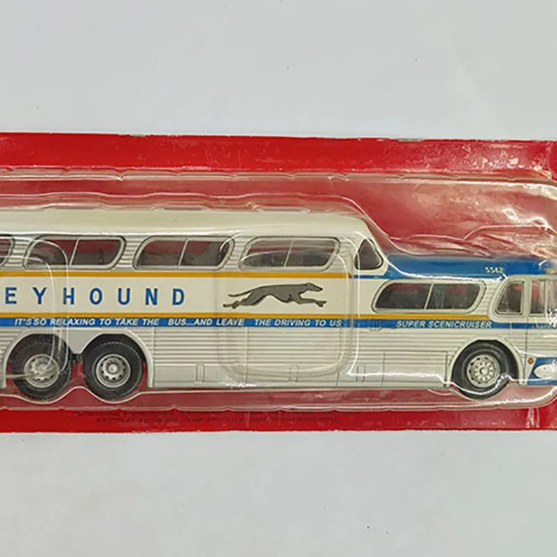 Diecast in stock 1:43 Scale Ixo GREYHOUND SCENICRUISER 1956 American Sightseeing Bus Model Alloy Model Finished Collection Gift