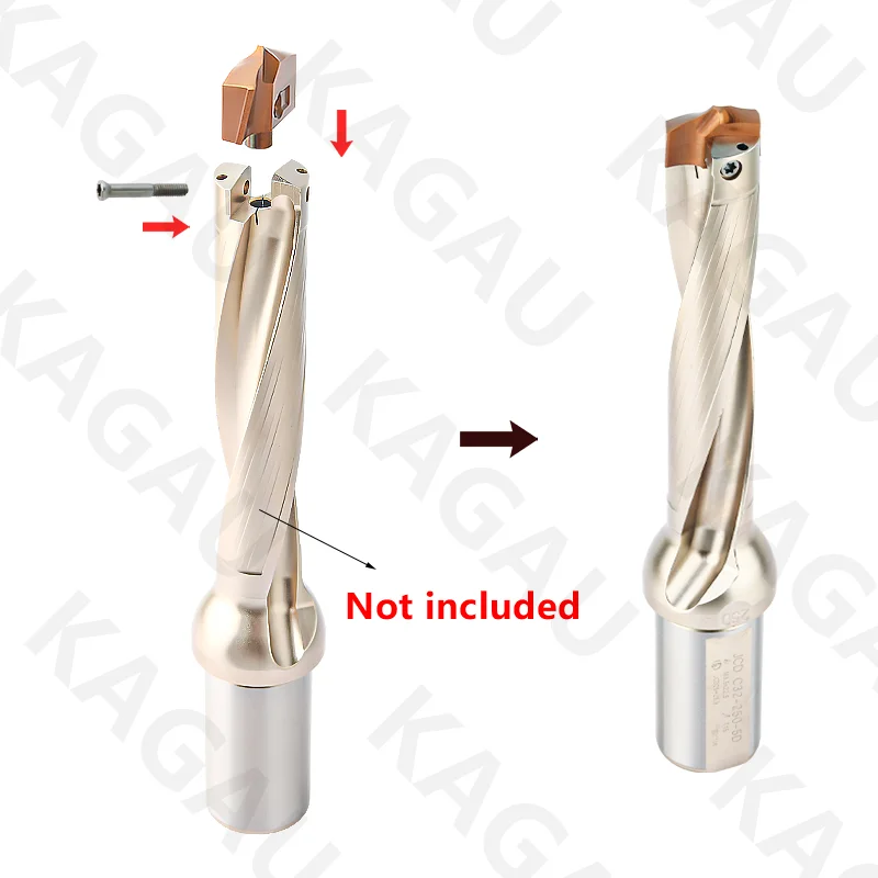 1 pz HCD inserto in metallo duro per JCD corona foro profondo 3D 5D 8D 10D trapano sostituzione ad alta efficienza di precisione per trapano a U