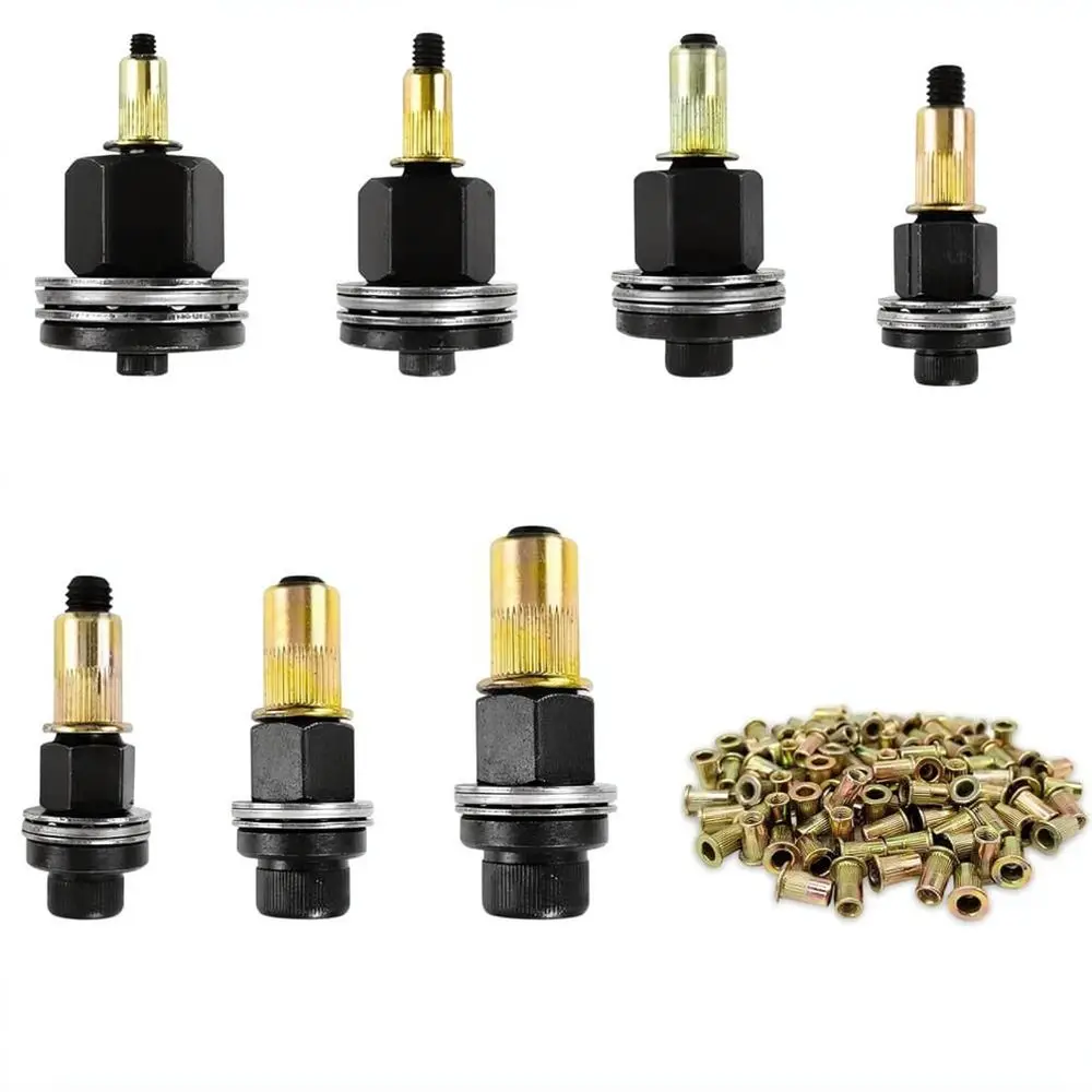 Versatile Manual Rivet Tool Kit For M3 M12 Threaded Inserts Carbon Steel Hand Applicator Industrial Hardware Assembly Fixer