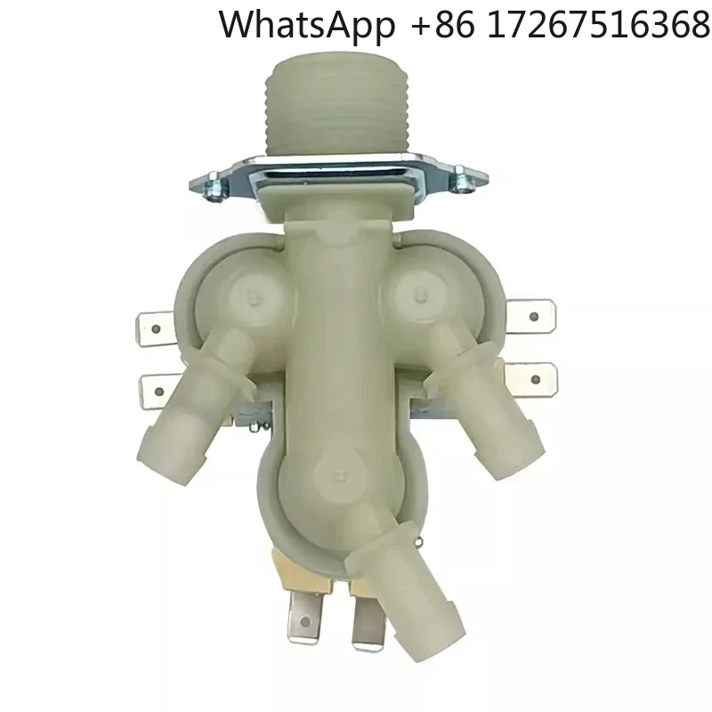 Válvula de Entrada de Água de 2/3 Cabeças para Lavadora de Tambor Midea Little Swan FPE 005G FPS 270B 5220FR2075B 5220FR1251E