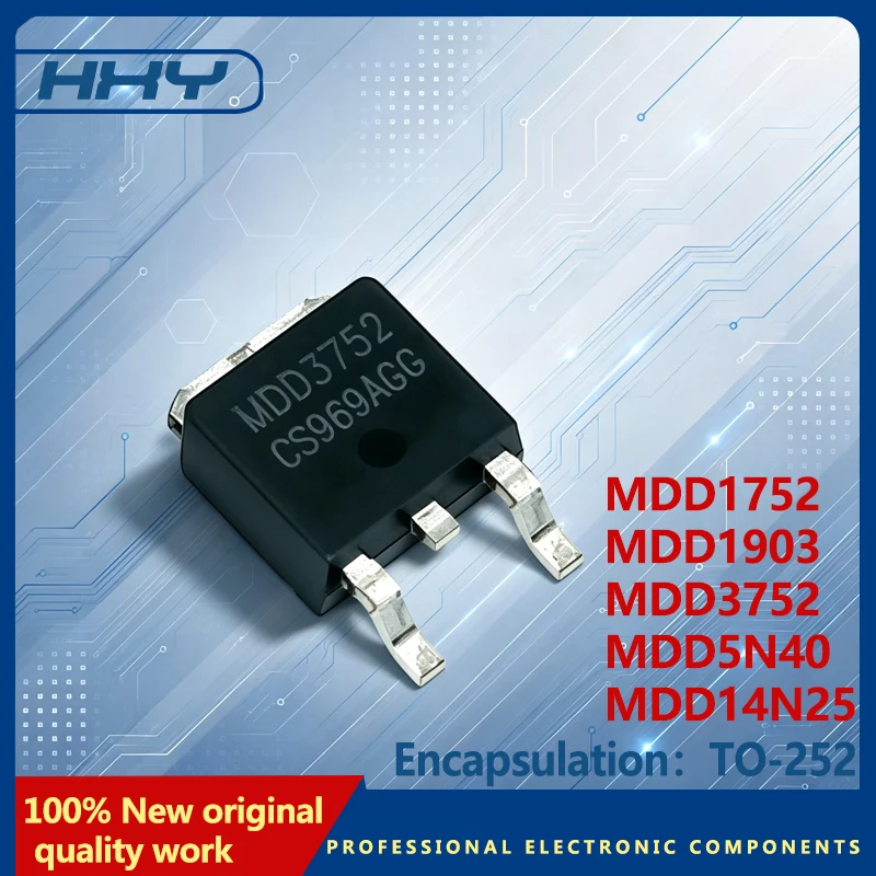 Paquete de 10 piezas TO 252 MDD5N40 MDD3752 MDD1903 MDD1752 MDD14N25