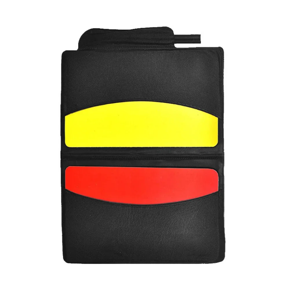 Soccer Football Referee Wallet Notebook With Red Card And Yellow Card  Professional Game Referee Tool