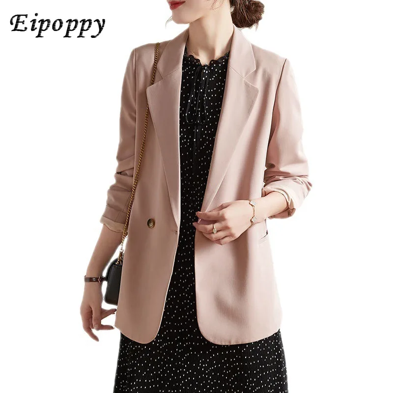 Spring and Autumn Korean style niche design temperament suit jacket