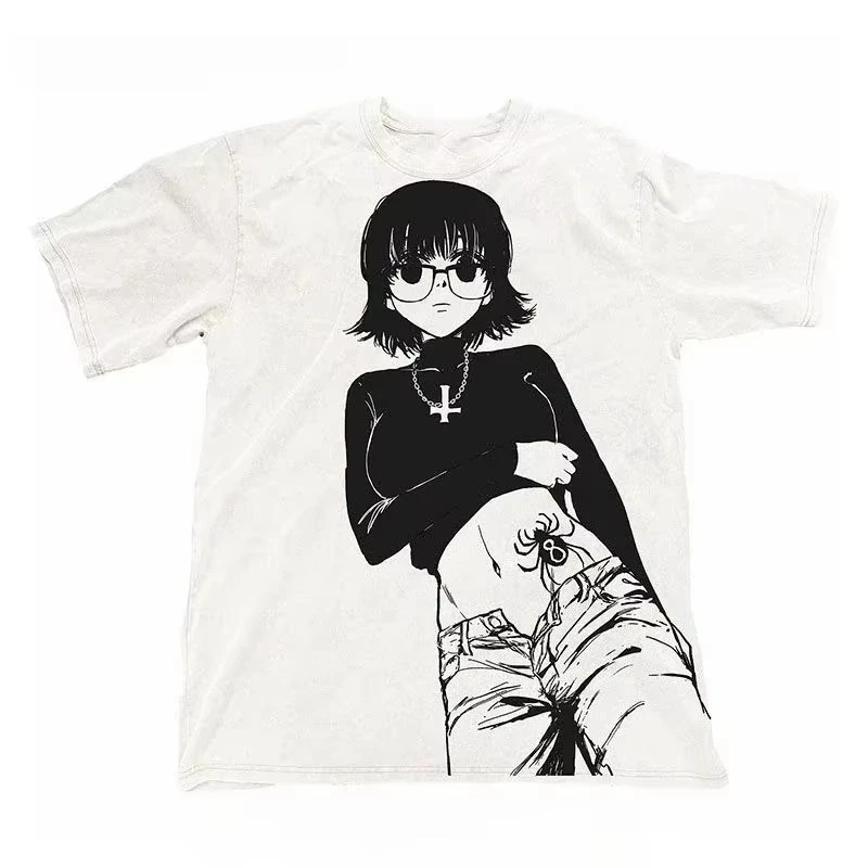 Hunter x Hunter Oversized Unisex T-shirt Streetwear Trendy Cotton New Model personality Clothes Couples Y2k Short Sleeves tee