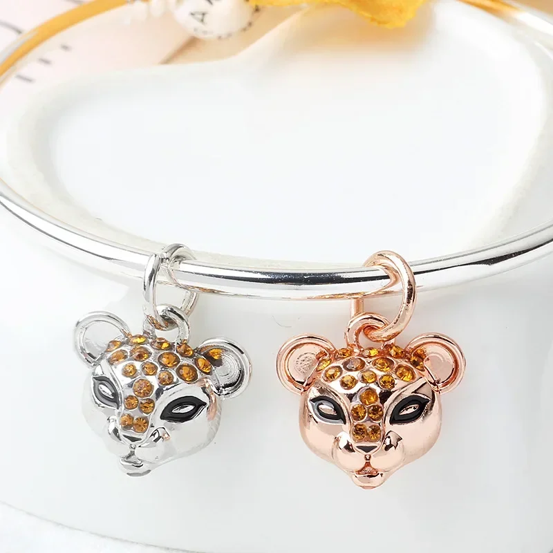 Cocok Pandora Disney The Lion King Simba Pumbaa pesona untuk membuat perhiasan gelang wanita Aksesori gelang Swakarya liontin Taman Dino