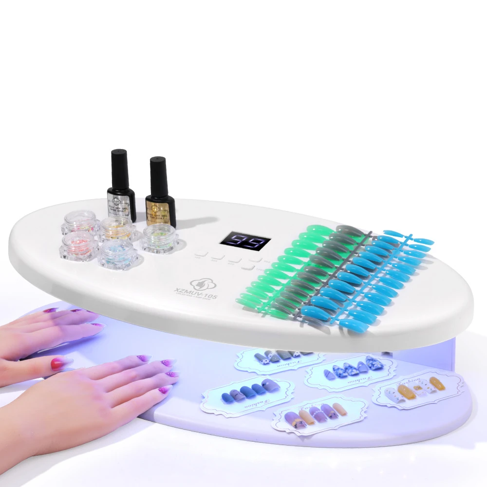 256W Big UV Lamp Nail Dryer Lamp 96 UV LEDs Professional Manicure Pedicure Tool With 5 Timer Settings For Nail Gels Fast Curing