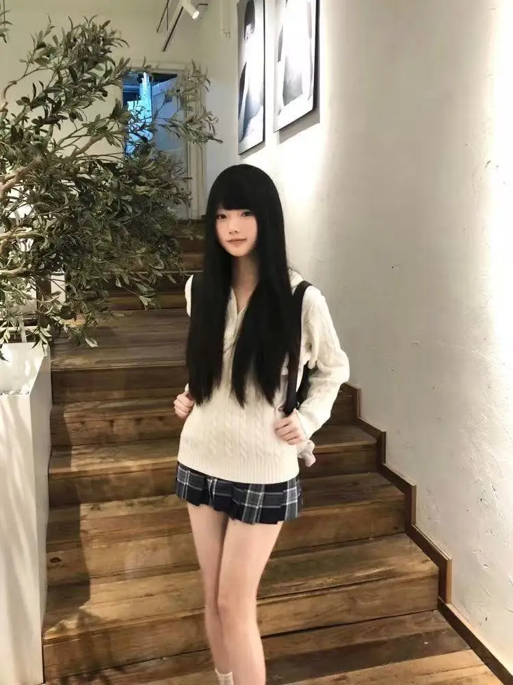 

Женский осенне-зимний вязаный длинный свитер Sve Jaet College Sle2020 Set Twist Headwear Faionable Футболка Костюм