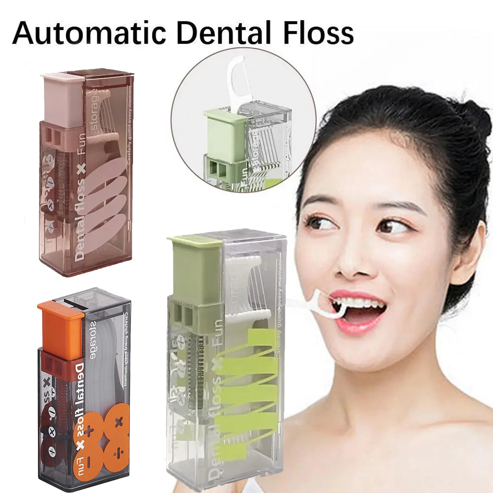 Portable Smart Dental Floss Holder Lightweight and Durable Teeth Flosser Holder Tool for Family Hotel Restaurant Travel