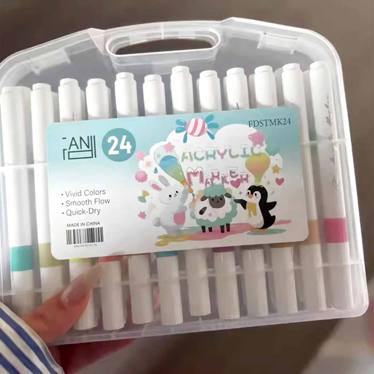 12-80 لون مجموعة الاكريليك الطلاء أقلام تلوين القلم روك اللوحة للأطفال الكتابة على الجدران حجر السيراميك الزجاج الخشب Crafts بها بنفسك الحرف لوازم الفن #2