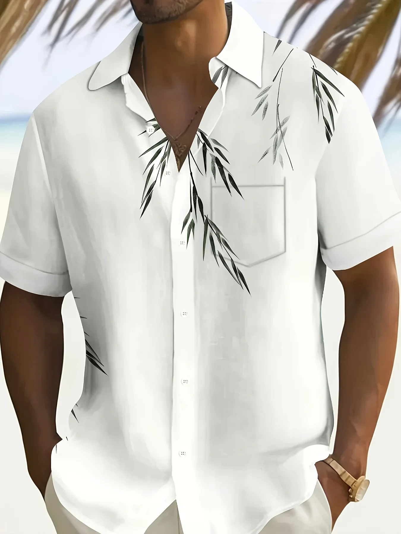 

2026 Trendy Summer Men's Hawaiian Shirt Casual Man Women Short Sleeve Stylish Beach Party Print Holiday Shirts