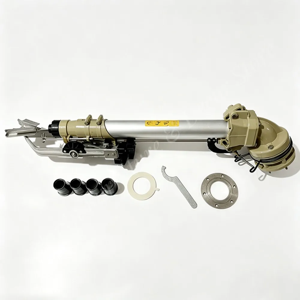 Agricultural Hose Reel Rain Gun Irrigation System 16-46 Degree Elevation Angle 78m Radius Big Gun Sprinkler