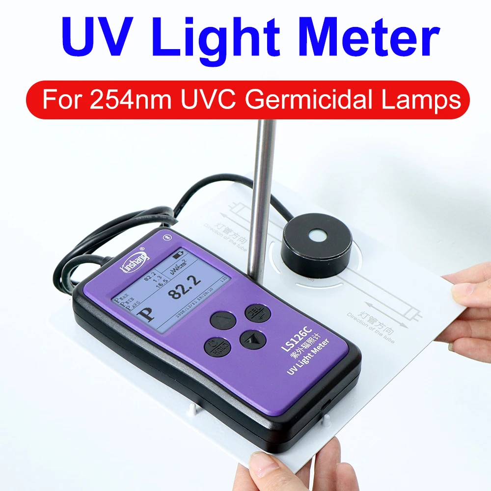 RTS LS126C UVC Germicidal Lamps UV 254nm Radiometer Low-pressure UV Lamp UVC Tester Light Meter