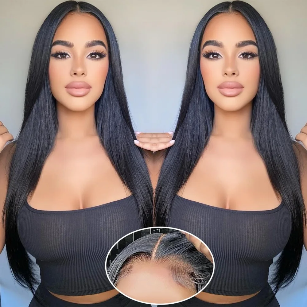 Brazilian Bone Straight Ready to Wear 6x4 5x5 Glueless Lace Closure Wig For Women 13x4 13x6 HD Lace Frontal Human Hair Wigs