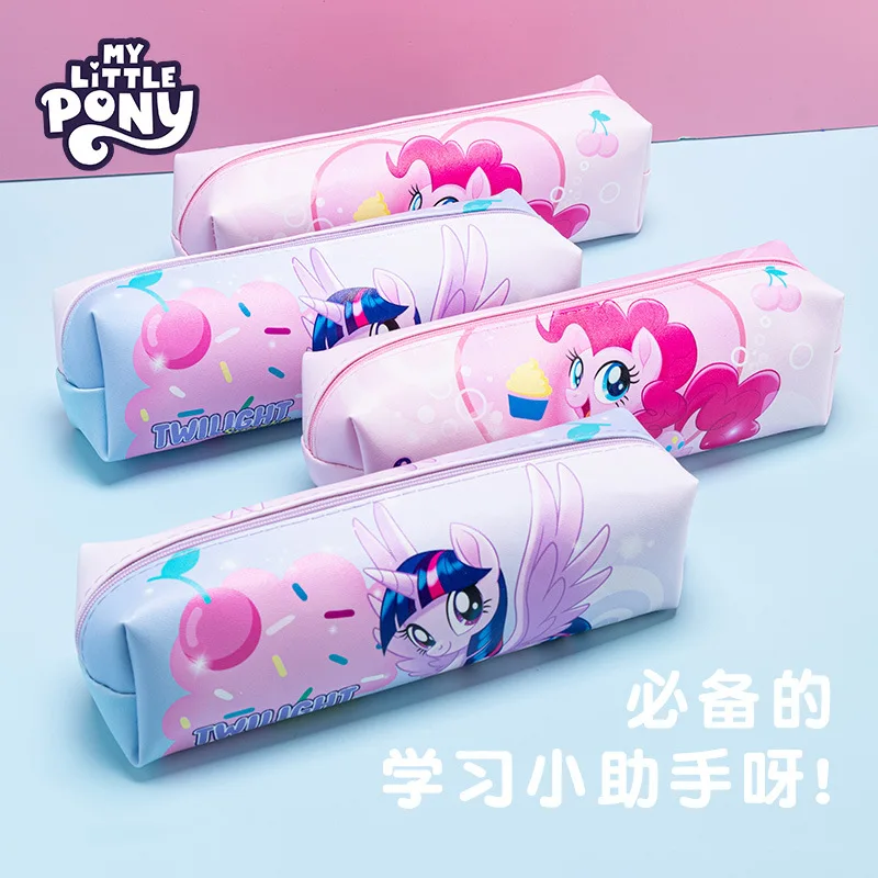 

New My Little Pony Pen Bag Cartoon Girl Makeup Bag Portable Storage Bag Simple Stationery Bag Girl Gift